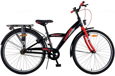 Bike para niños Volare Thombike - Niños - 26 pulgadas - Rojo negro - Dos frenos de mano