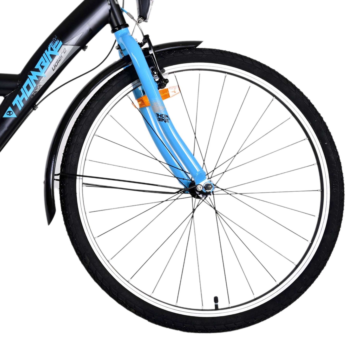 Bicycle per bambini di THUMIKE VOLARE - Ragazzi - 26 pollici - Blu nero - 3 marce