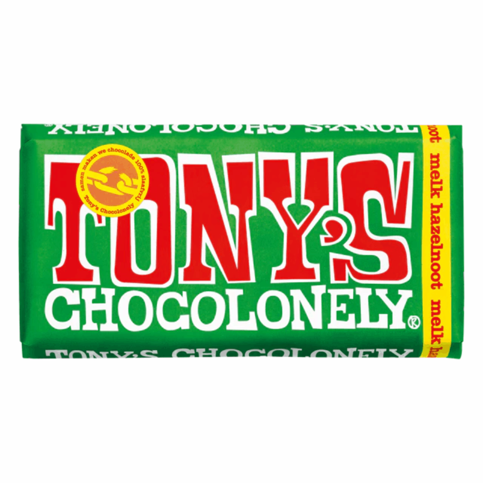 Tony's chocolonely barrita chocolate con leche y avellanas (15x 180gr)