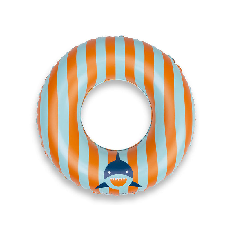Tropic Shark | Nastro da bagno blu arancione Ø 55 cm