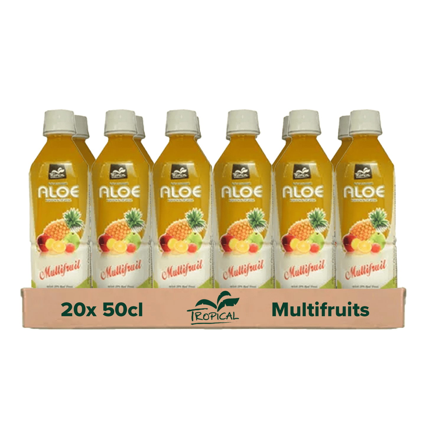 Tapón multifrutas aloe vera tropical (20x 50cl)