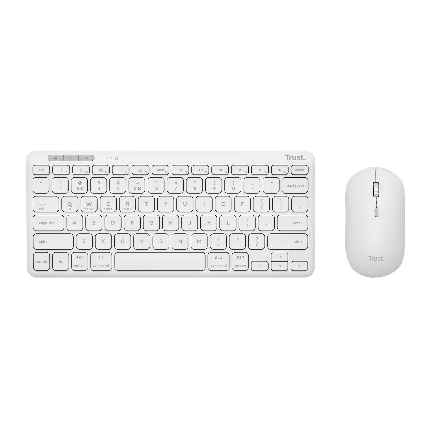 Fidati del mouse tastiera wireless multi-dispositivo Lyra