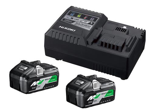 Booster pack Hikoki 2x batteria 18v 8ah + caricabatterie (NML)