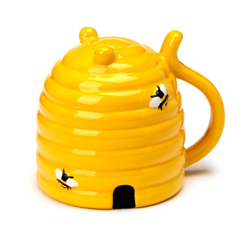 Taza de cerámica al revés de Bijenkorf