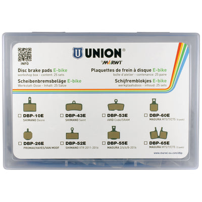 Marwi union schijfremblokset dbp-52e e-bike organisch kevlar (25pr)