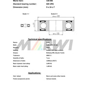 Marwi Kogellager CB-056 609 2RS 9x24x7 - afbeelding 3