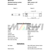 Union Kogellager CB-374 6805 LLB 25X37X7 - afbeelding 2