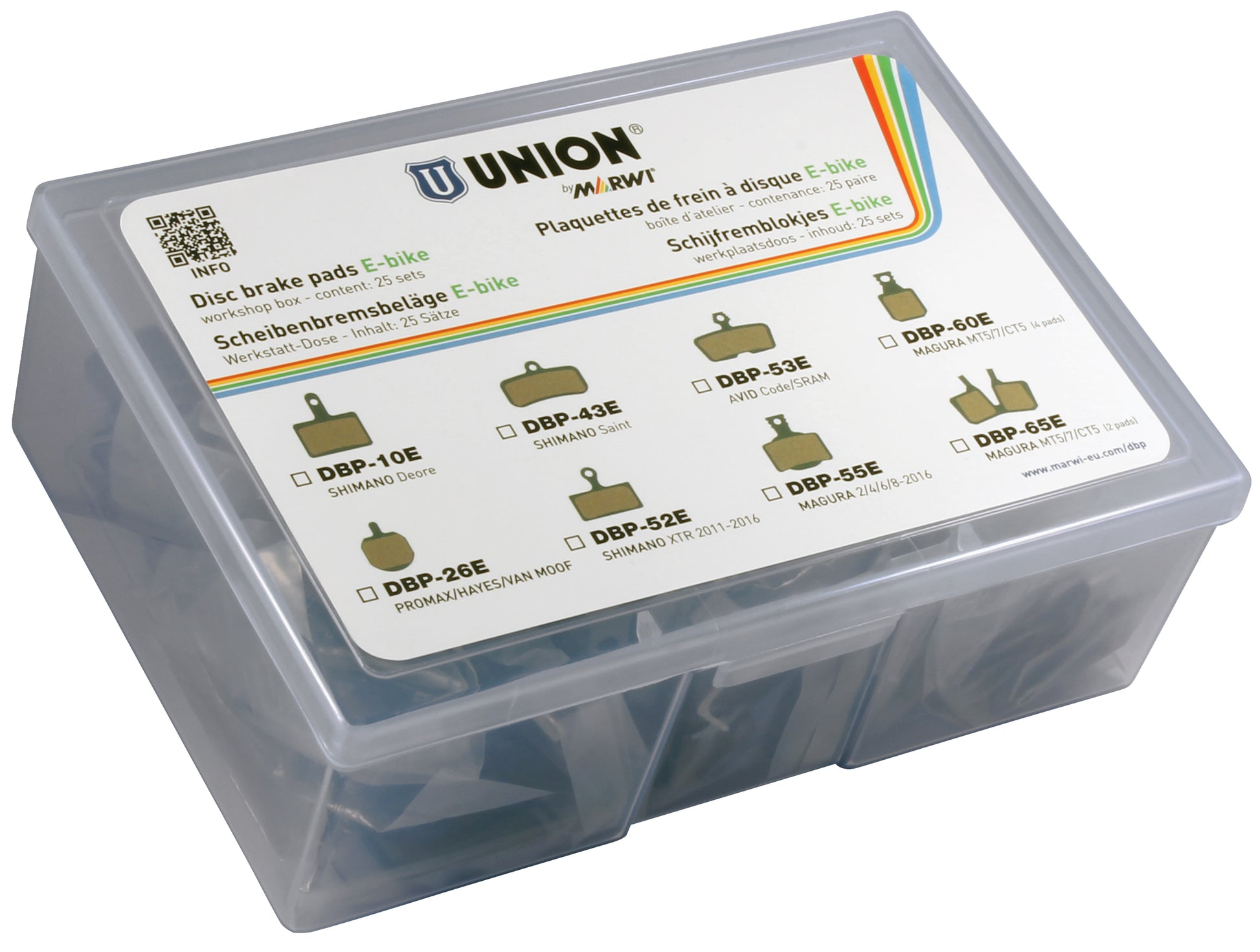 Marwi union schijfremblokset dbp-17 organisch (25pr)