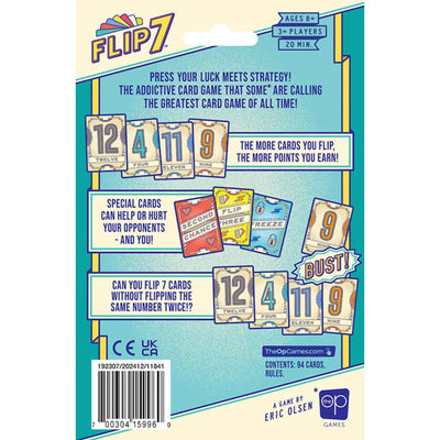 999games 999 games flip 7 versión compacta en inglés - juego de cartas