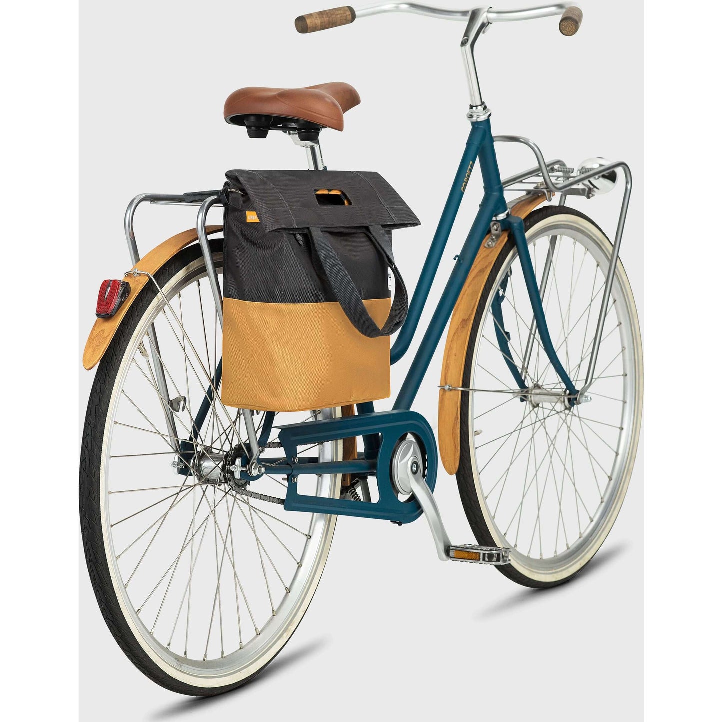 Bolsa de bicicleta 20L Urban Proof 20L - gris -amarillo - unisex - resistente al agua - material de mascota reciclada