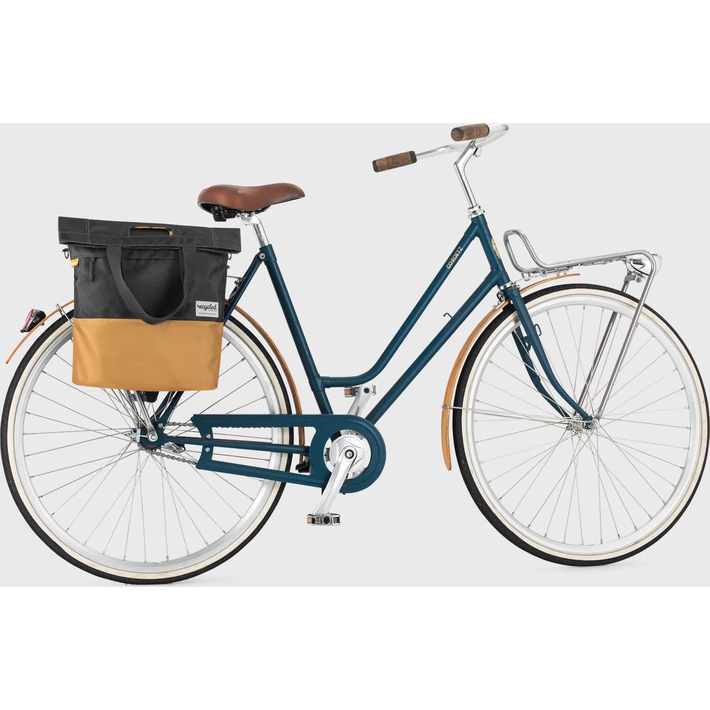 Borsa per biciclette da 20L a prova urbana - grigio -yellow - unisex - resistente all'acqua - materiale per animali domestici riciclati