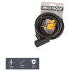 Lock a spirale urbano -resistente 12mm*150 cm nero