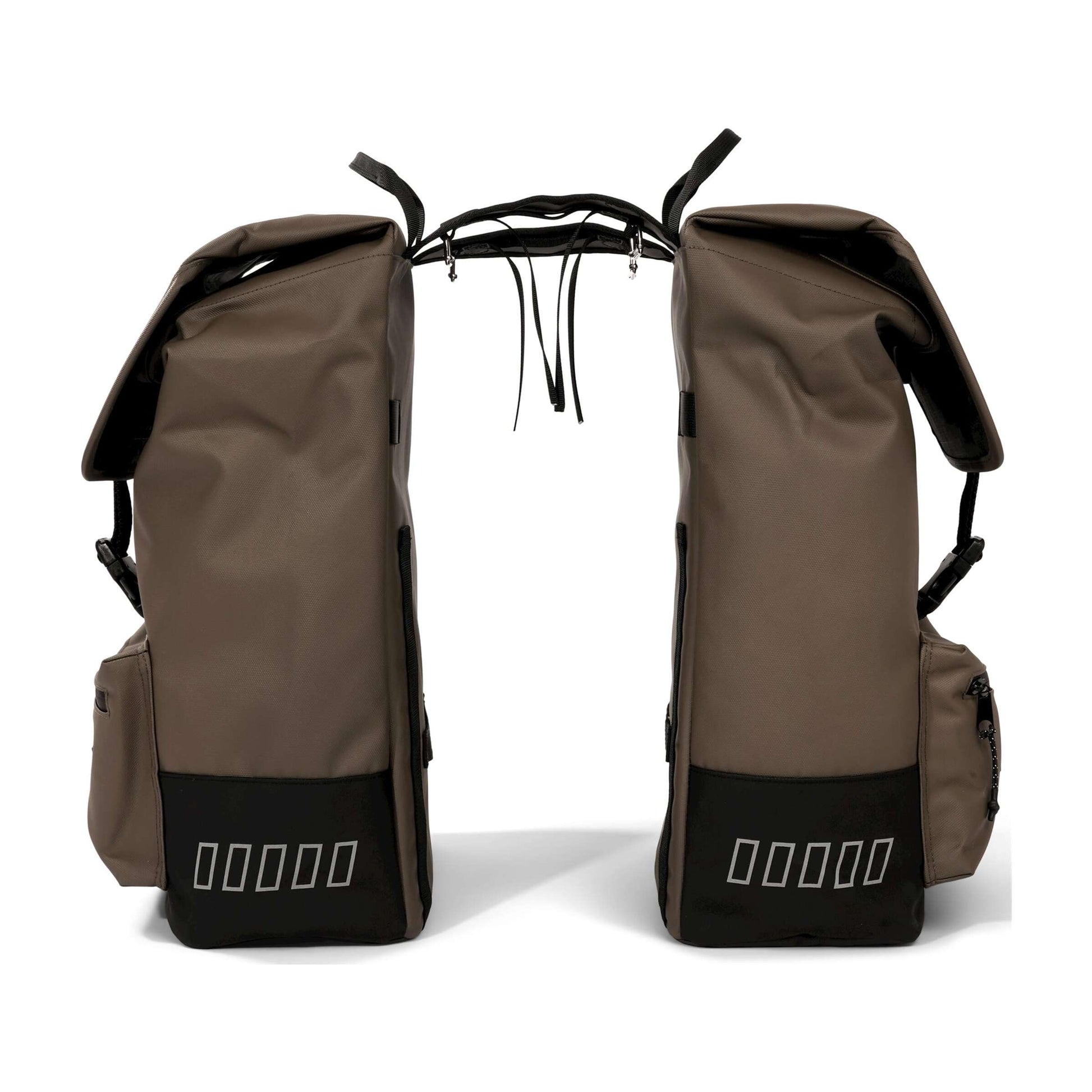 Borsa per biciclette a doppia bicicletta da carico urbano -resistente urbano 38 litri marrone