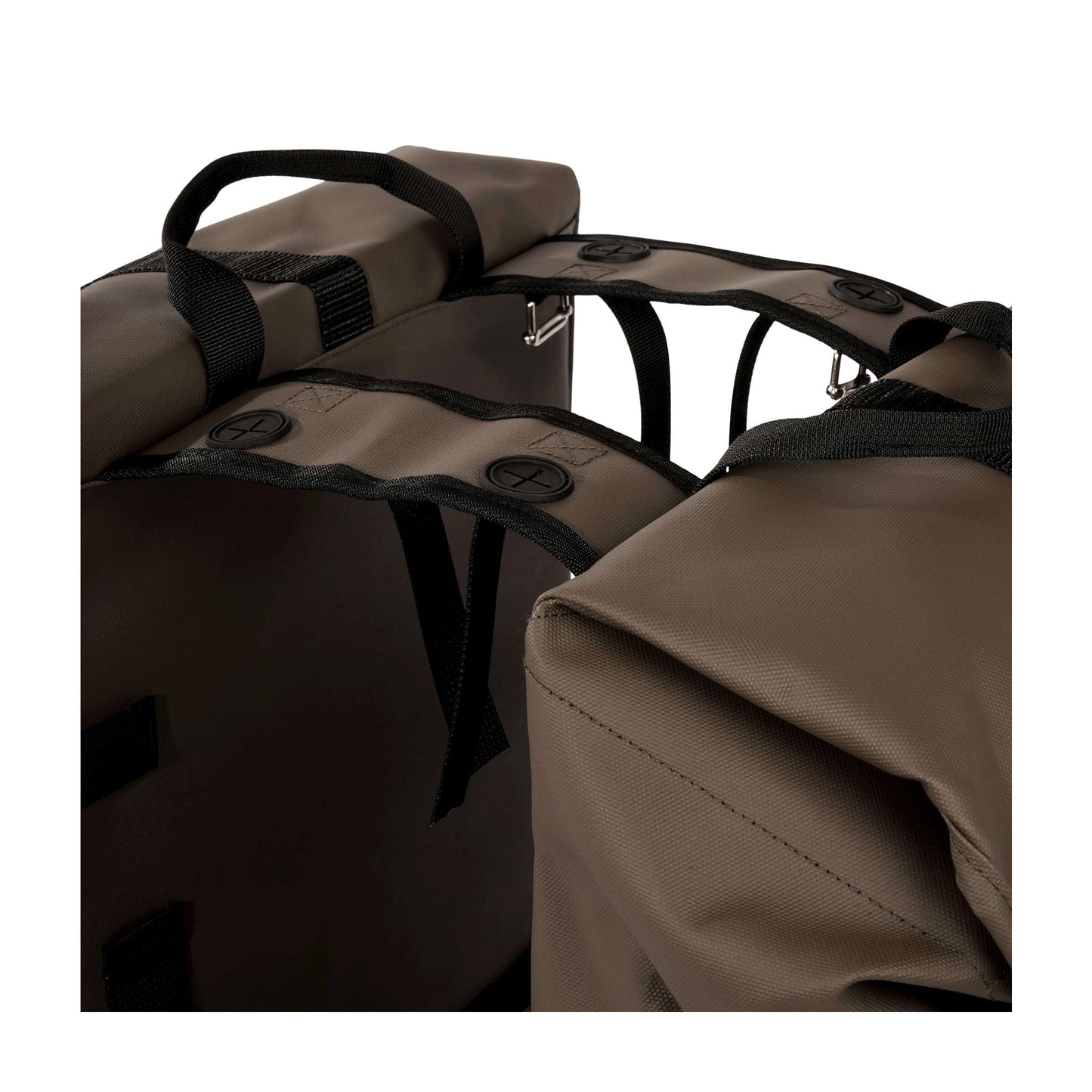 Borsa per biciclette a doppia bicicletta da carico urbano -resistente urbano 38 litri marrone