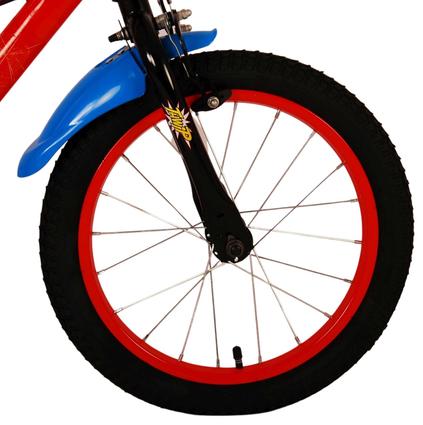 Bike per bambini Ultimate Spider -man - Boys - 16 pollici - rosso blu - freni a due mani