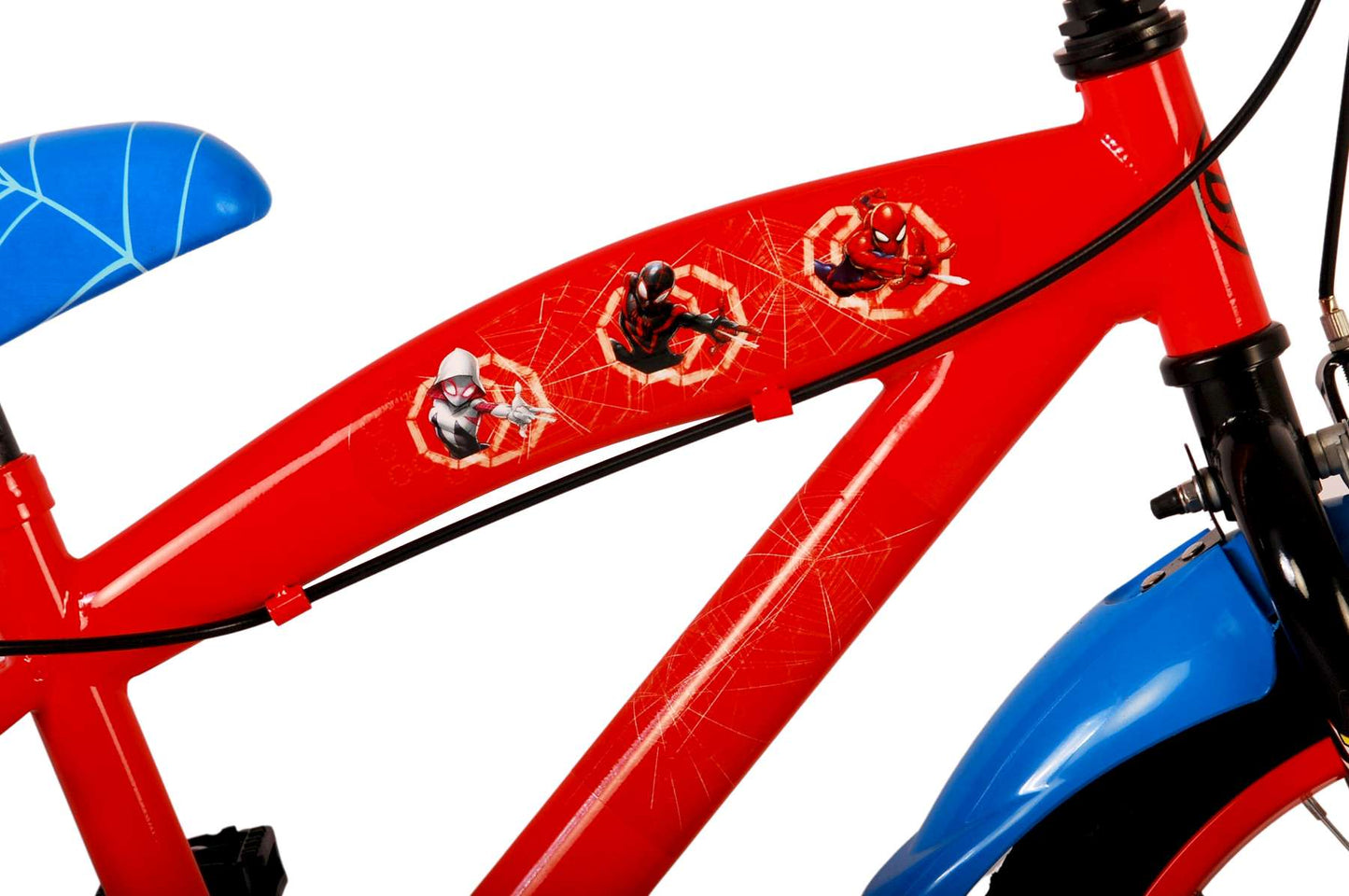 Bike per bambini Ultimate Spider -man - Boys - 16 pollici - rosso blu - freni a due mani