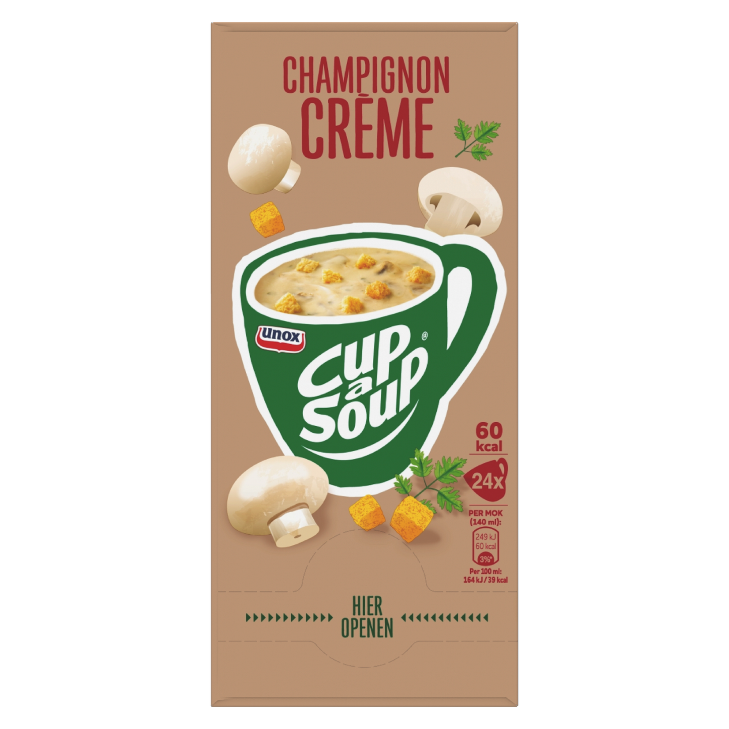 Cup-a-soup unox champignon crème (24x 140ml)