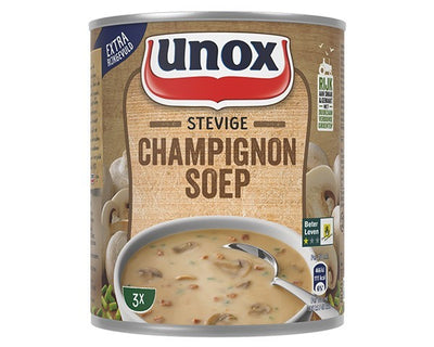 Unox stevige champignonsoep (6x 0,8 liter)