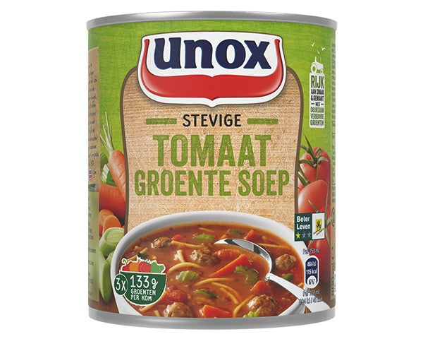 Unox stevige tom groentesoep blik (6x 0,8 liter)