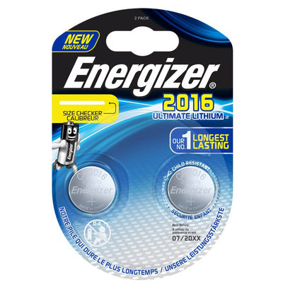 Energizer Ultimate Lithium 3V CR2016 Blister 2 piezas