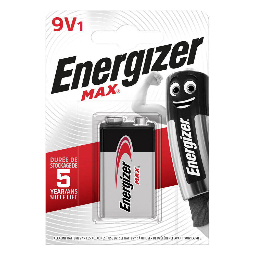 Energizer Max 9V 6LR61 Blister 1 pezzo