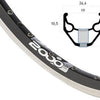 Ryde Rim 28 pollici 622 zac2000 nero lato terra 36 doppia boccola