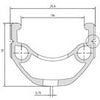 Cerchio anteriore Velox mach1 er-10 26 disco 6 fori qr silver