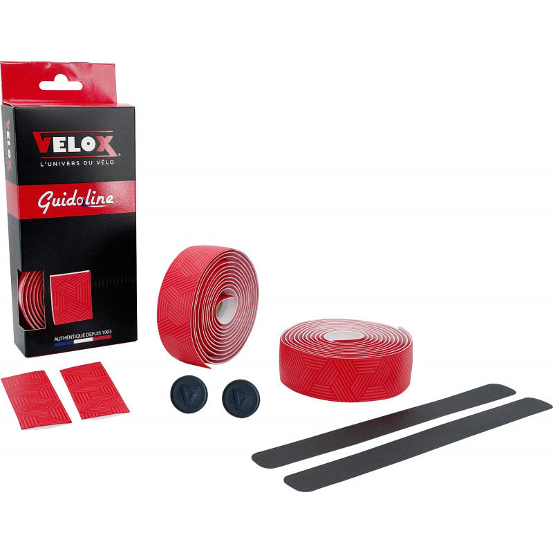 Velox stuurtape ultra grip 2.5 rood (2st)