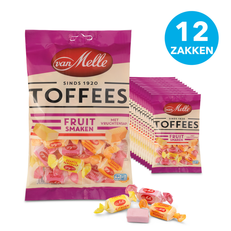 Bolsa vegana de frutas toffees van melle (12x225gr)