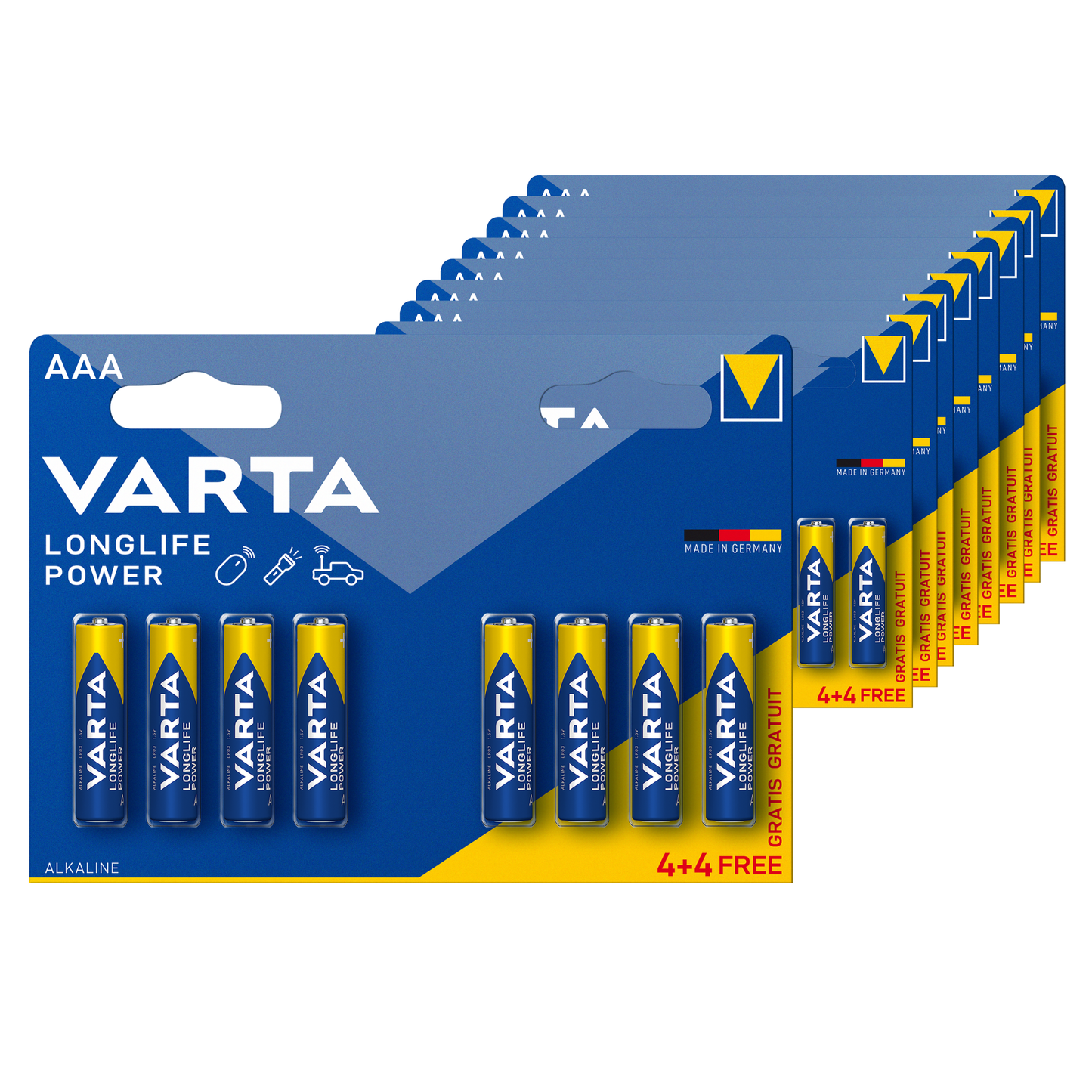 Varta longlife power aaa 4+4 (20 pezzi)