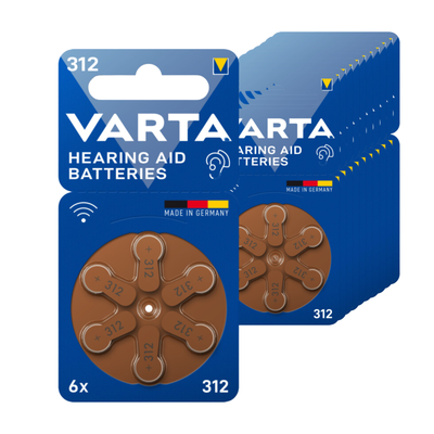 Batterie per apparecchi acustici Varta 312 blister (10x 6 pezzi)