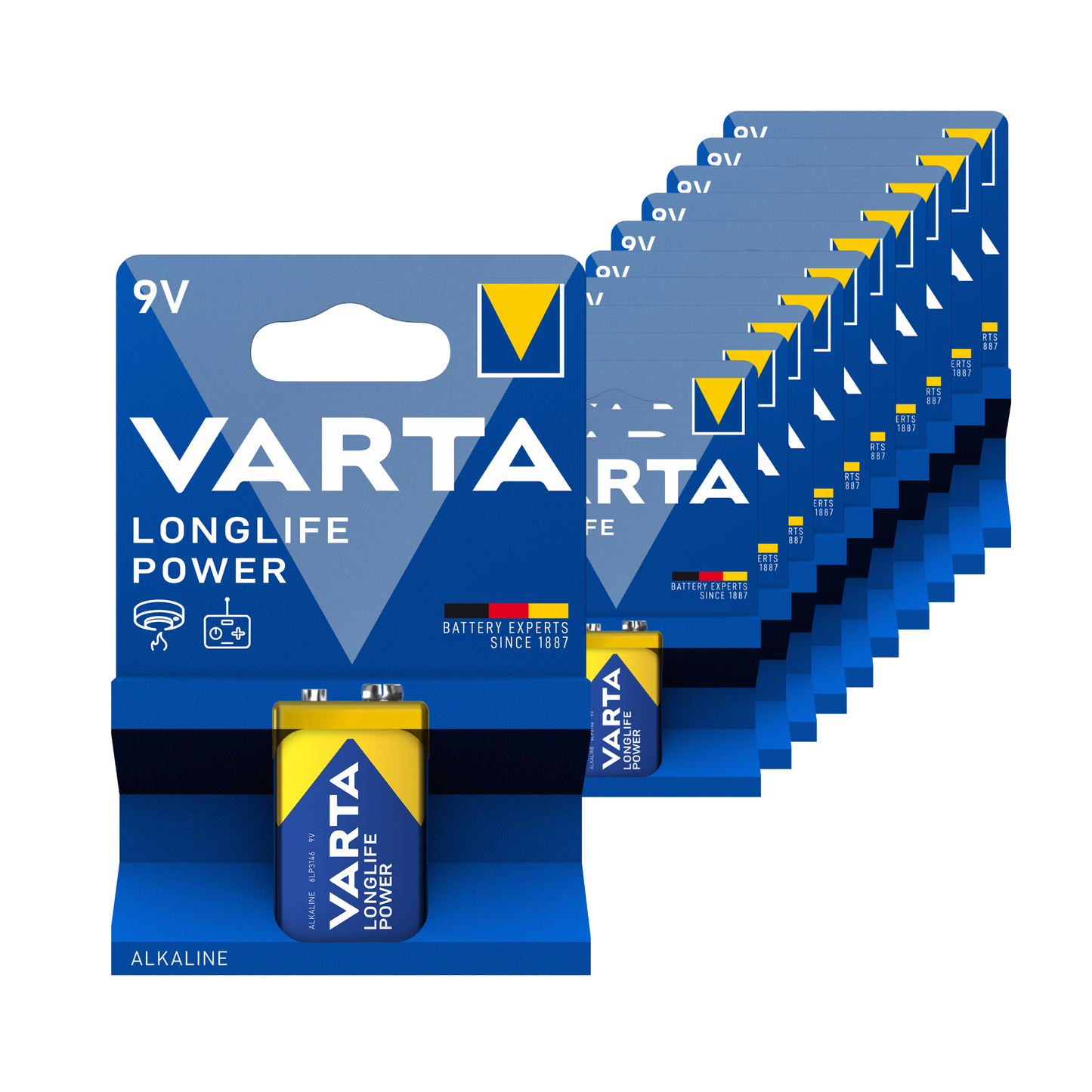 Varta longlife power blok e 6lr61 9v (10 stuks)