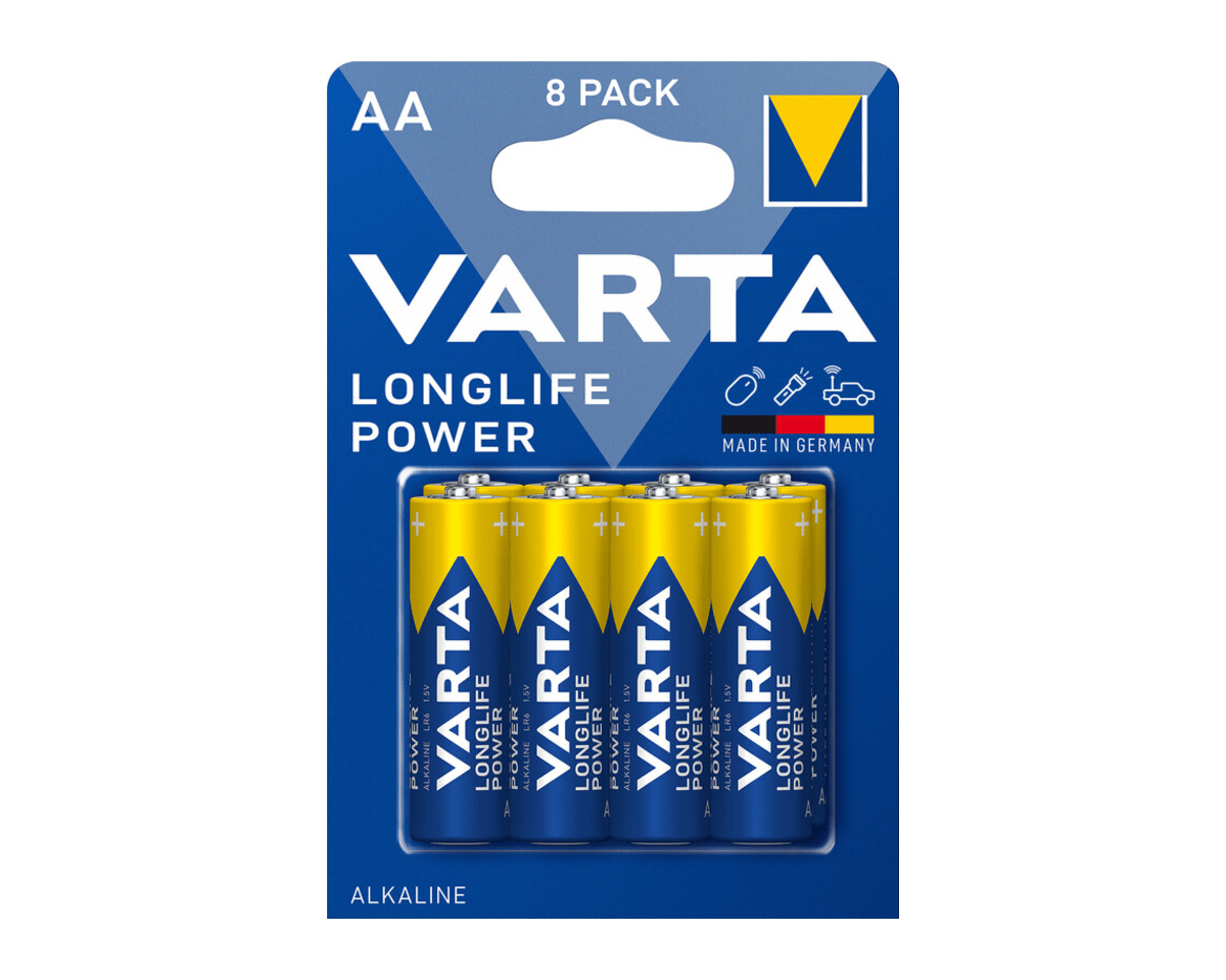 Varta aa longlife power batterijen lr6 (10x 8 stuks)