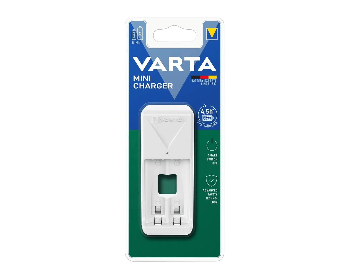Caricabatterie Varta mini caricabatterie (4 pezzi)