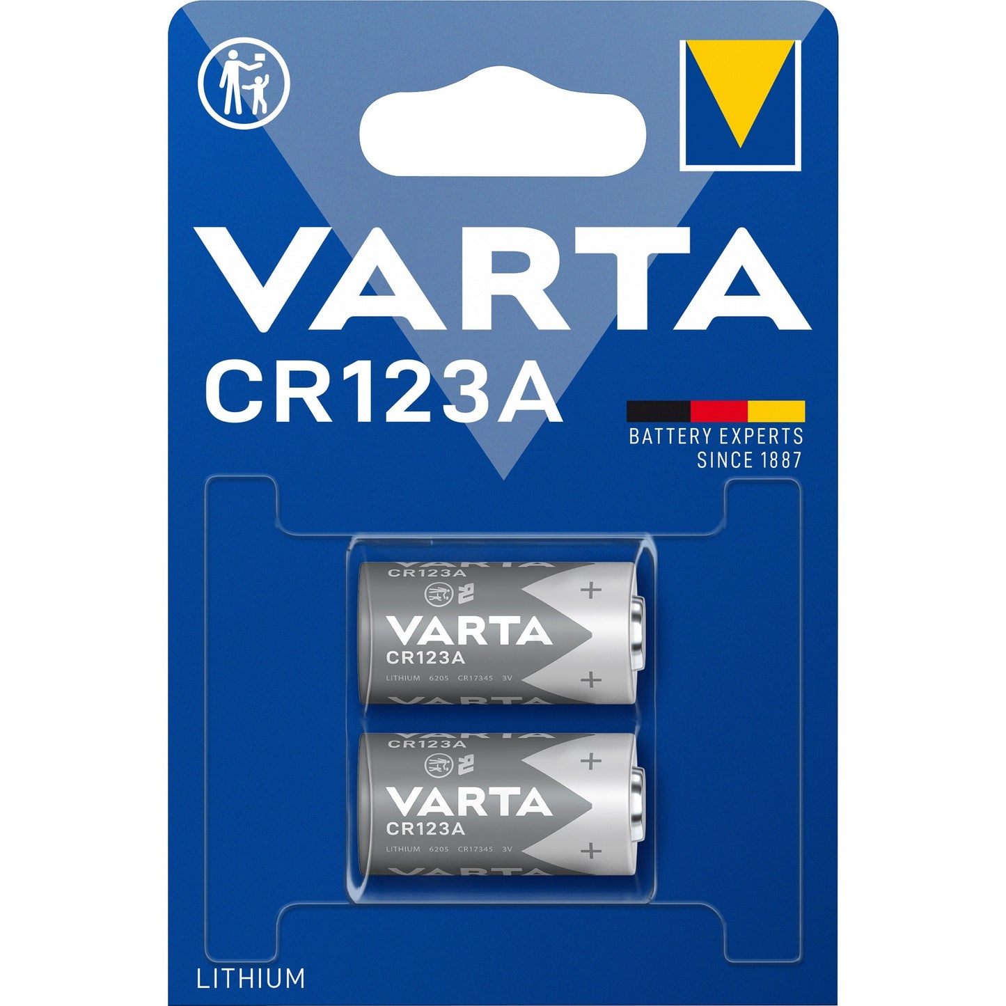 Varta litio Cilíndrico CR123A