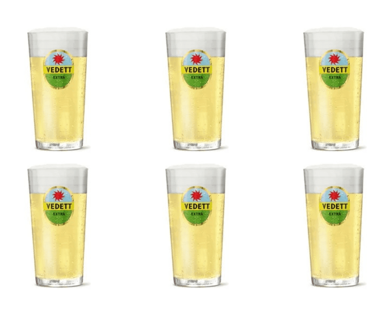 Vedett bicchiere bianco (6x 33cl)