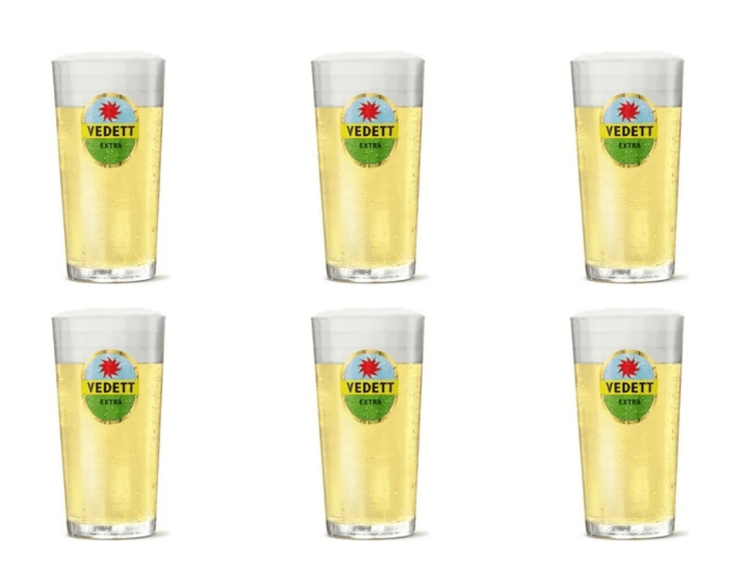 Vaso Vedett blanco (6x 33cl)