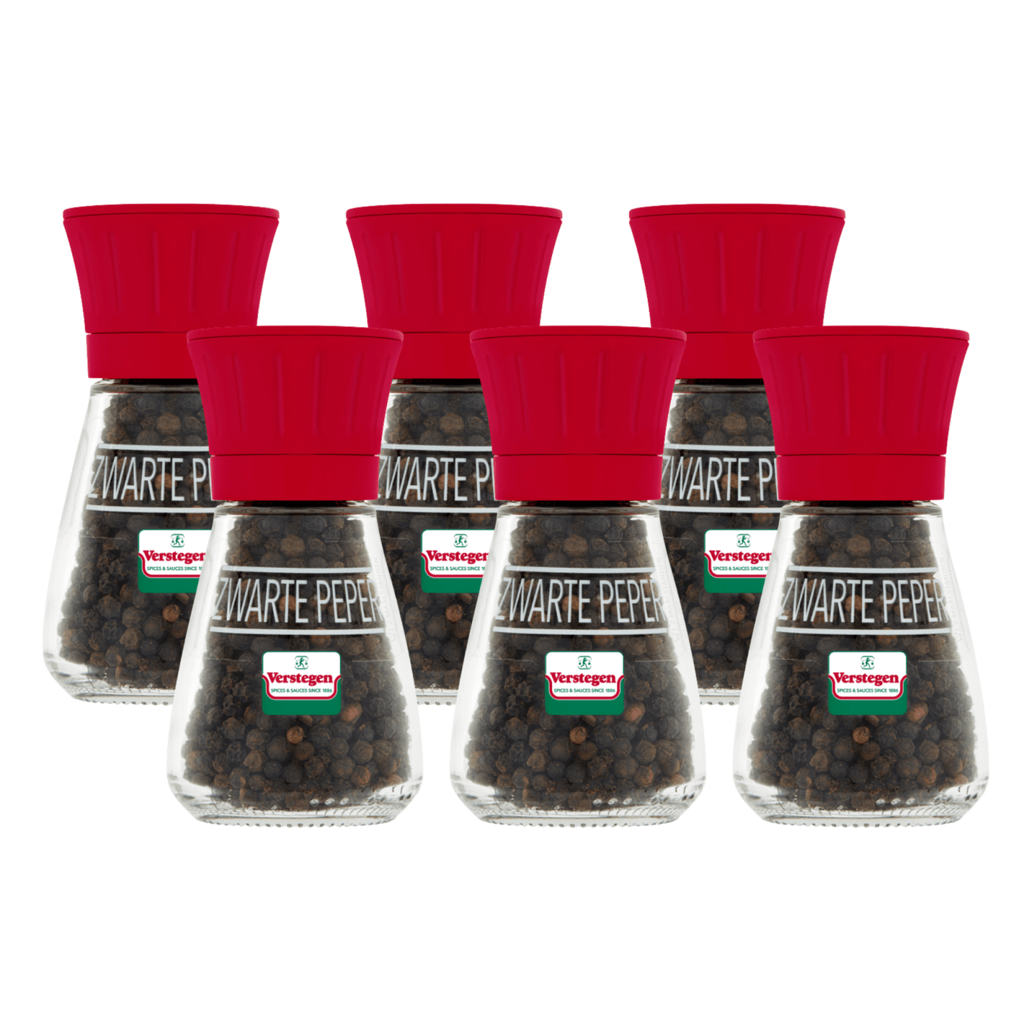 Verstegen peper zwart molen (6x 40gr)