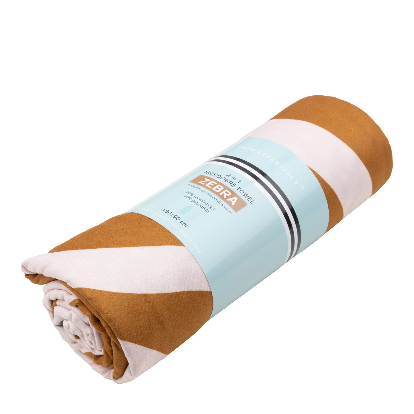 Rayas vibrantes | Toalla de microfibra de color blanco naranja 180 x 90 cm