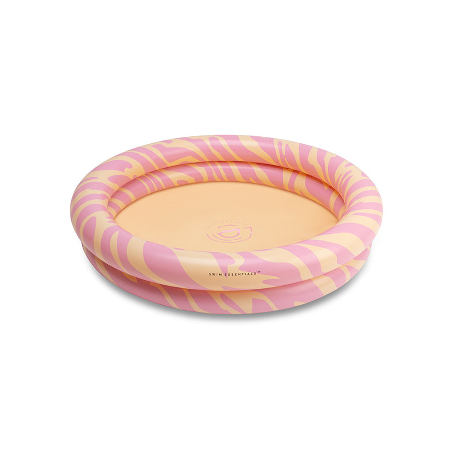 Rayas vibrantes | Piscina de bebé rosa Ø 100 cm