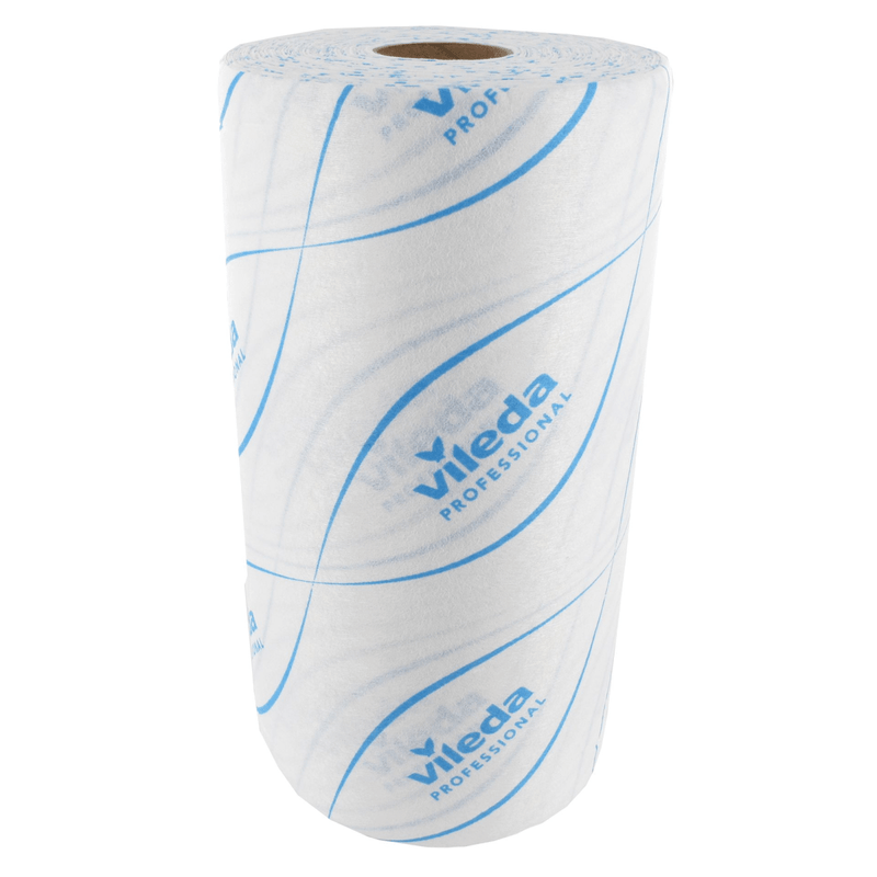Rotolo Vileda r-micronsolo bianco-blu (180 fogli)