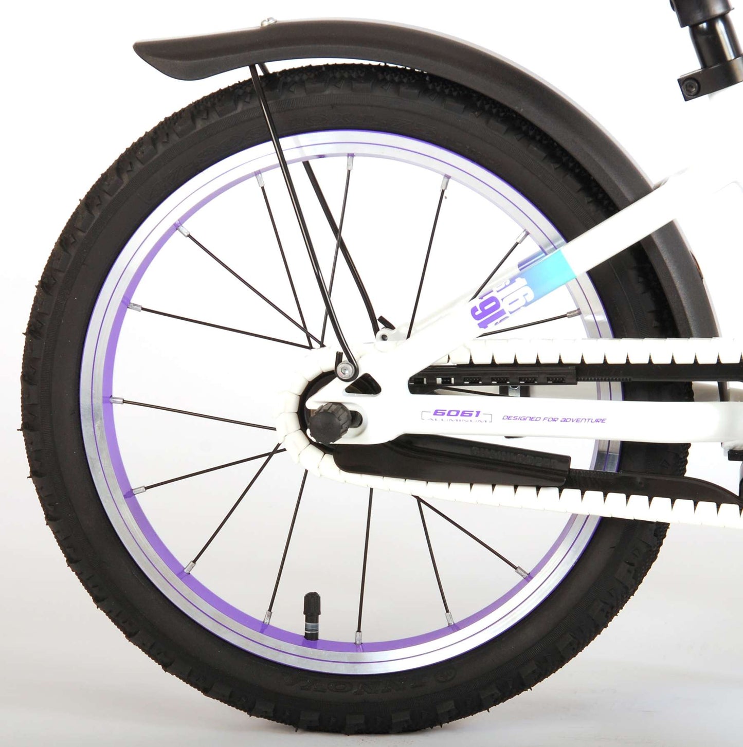 Volare Glamour Kinderfiets - Meisjes - 16 inch - Wit Mint Groen - Prime Collection