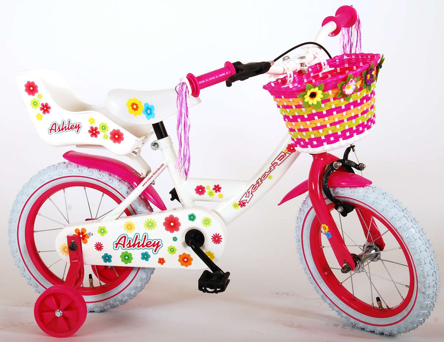 Bicycle per bambini di Vlatare Ashley - Girls - 14 pollici - Bianco - 95% assemblato