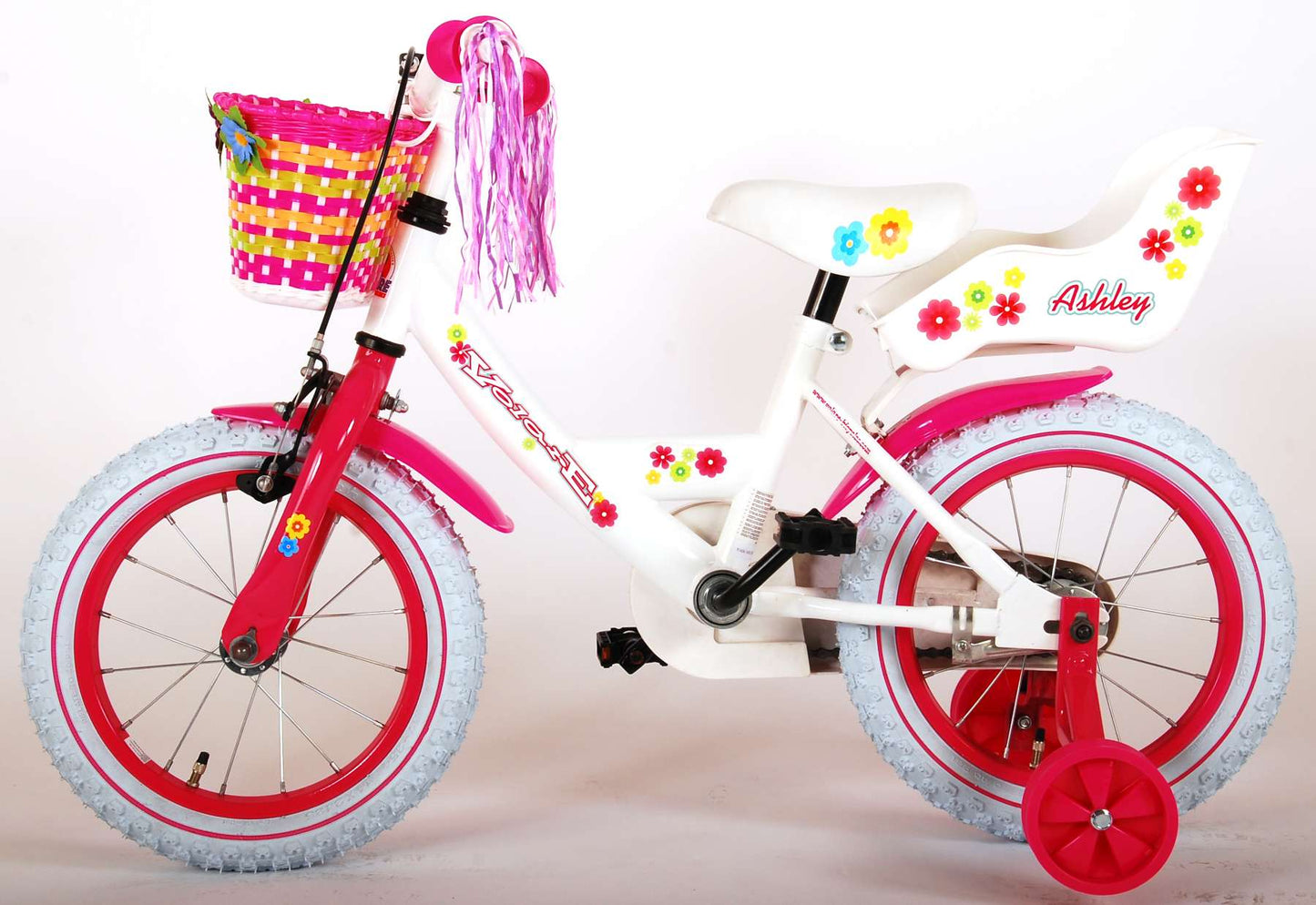 Bicycle per bambini di Vlatare Ashley - Girls - 14 pollici - Bianco - 95% assemblato
