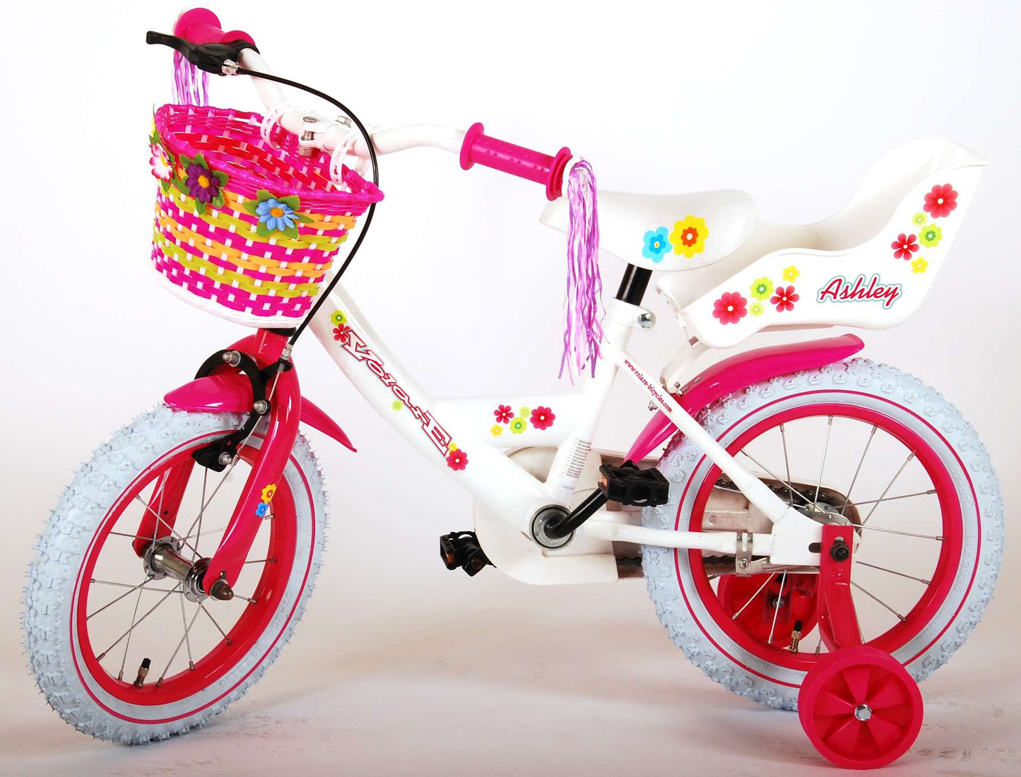 Bicycle per bambini di Vlatare Ashley - Girls - 14 pollici - Bianco - 95% assemblato
