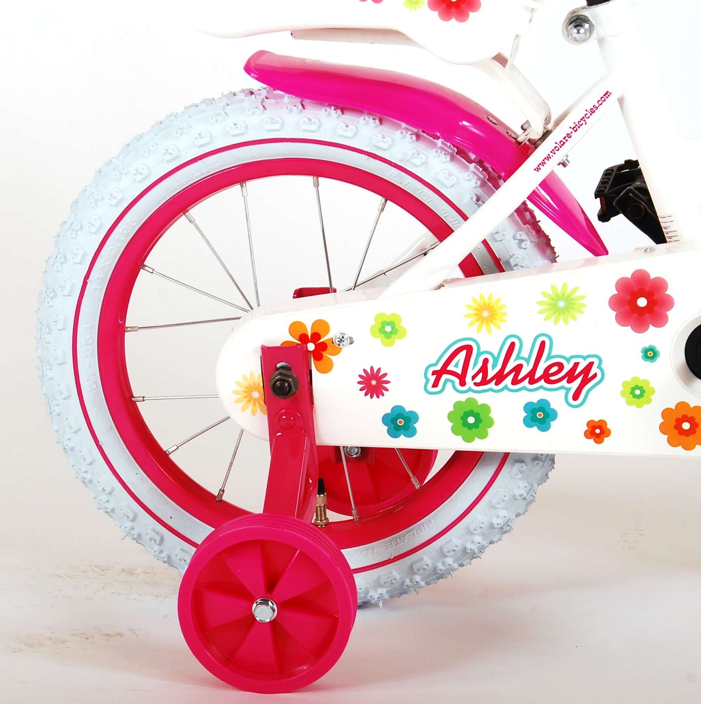 Bicycle per bambini di Vlatare Ashley - Girls - 14 pollici - Bianco - 95% assemblato