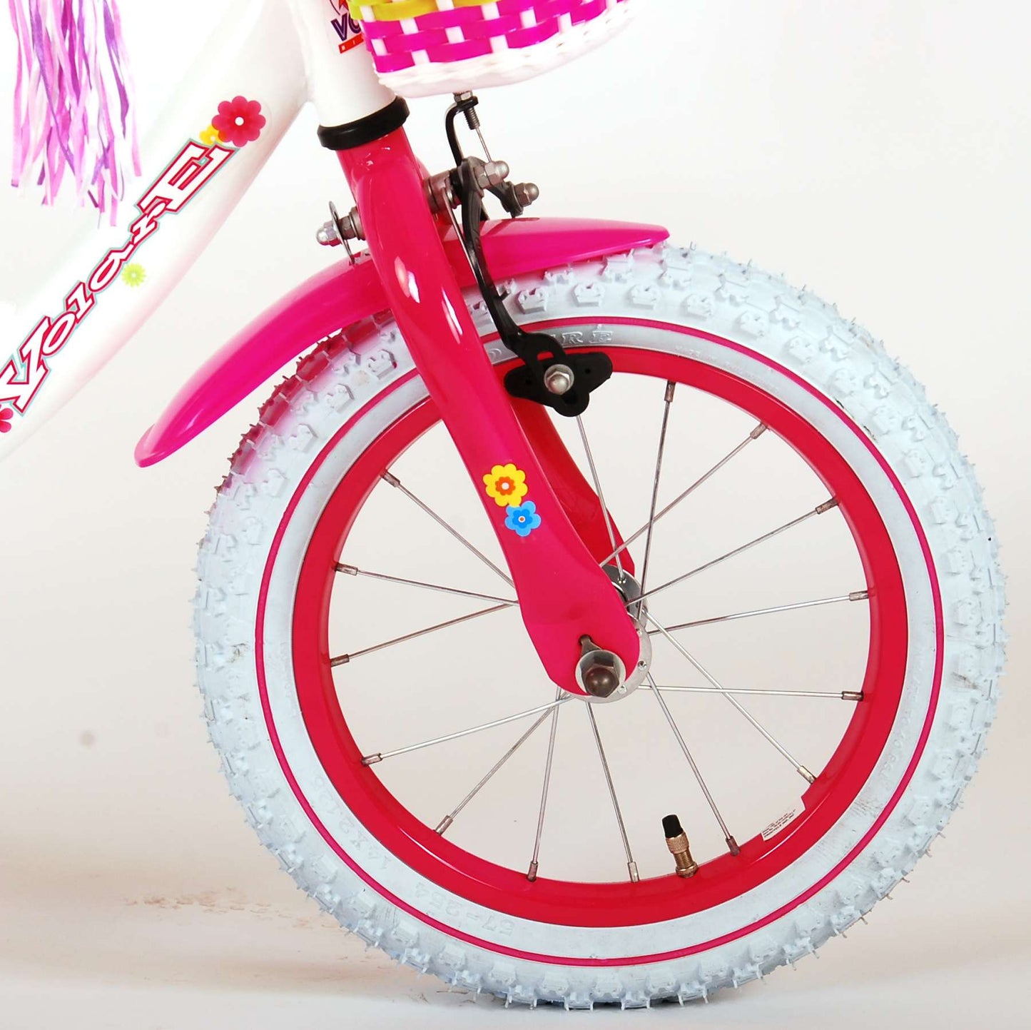 Bicycle per bambini di Vlatare Ashley - Girls - 14 pollici - Bianco - 95% assemblato