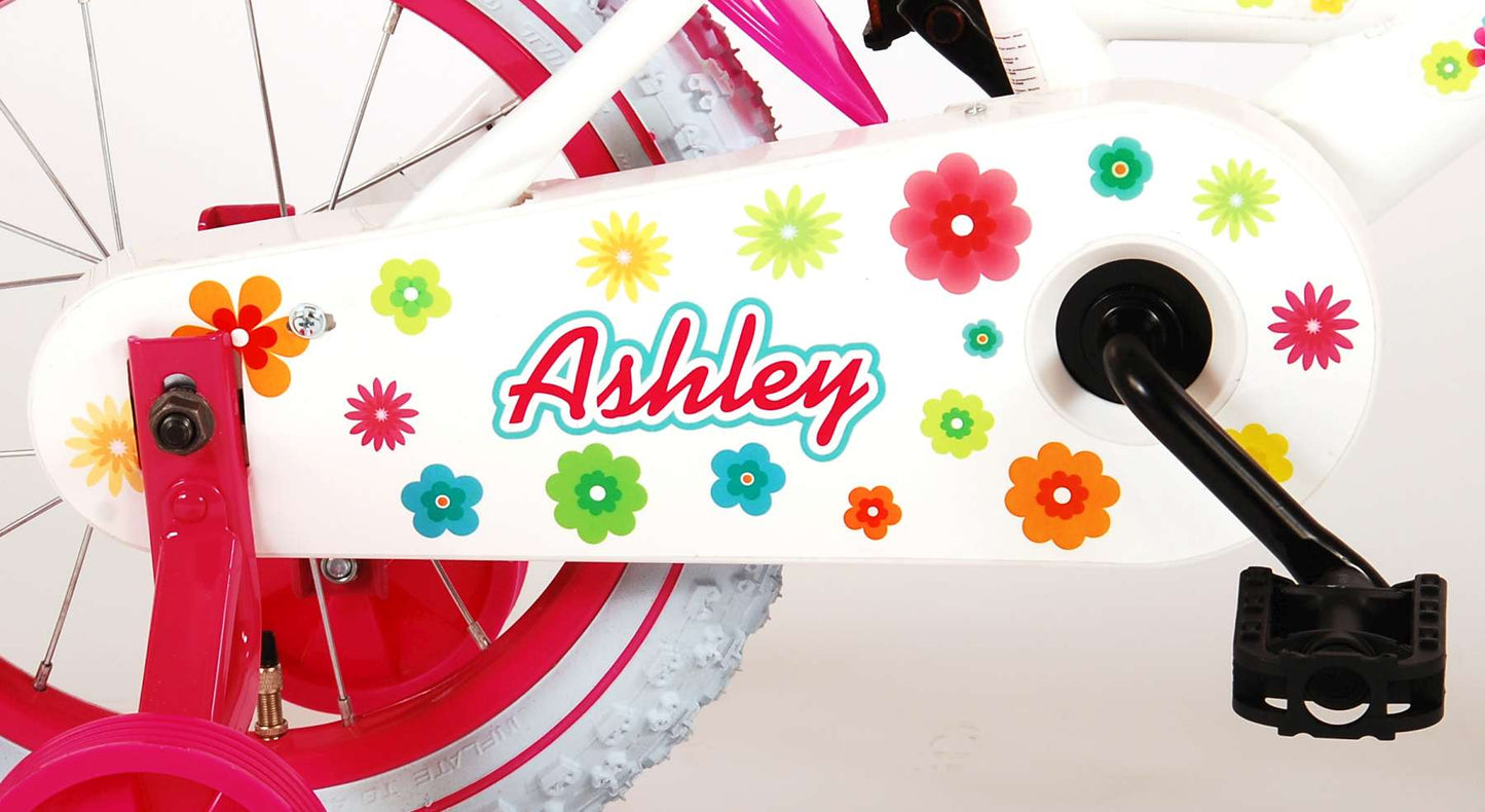 Bicycle per bambini di Vlatare Ashley - Girls - 14 pollici - Bianco - 95% assemblato