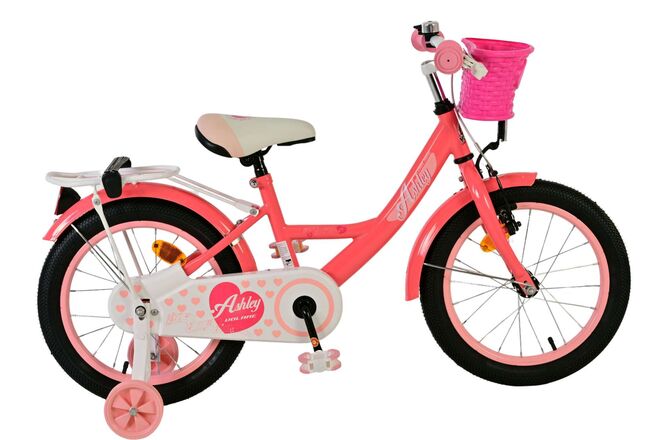 Bicicletta per bambini Volare Ashley - ragazze - 16 pollici - rosa rossa
