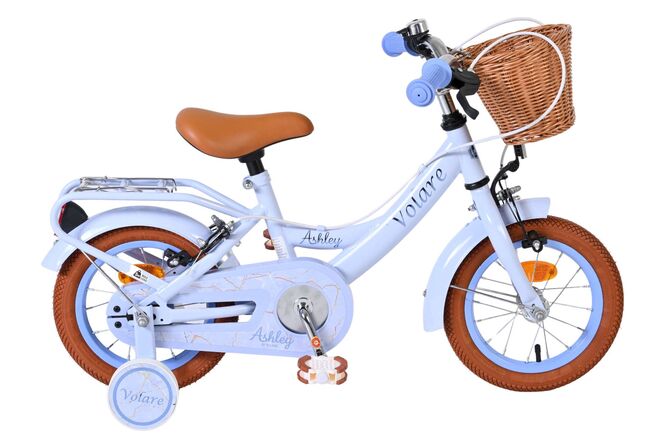Bicicletta per bambini Volare Ashley - ragazze - 12 pollici - blu pastello - due freni a mano